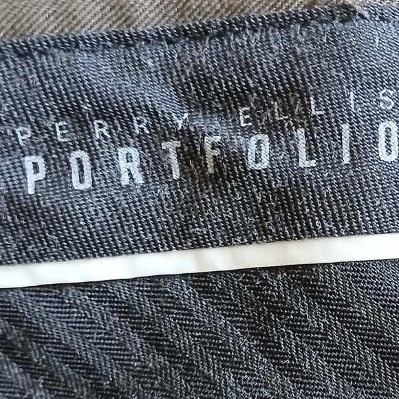 PerryEllis Dress slacks bundle of 3 pants black, dark grey, olive - Picture 3 of 5